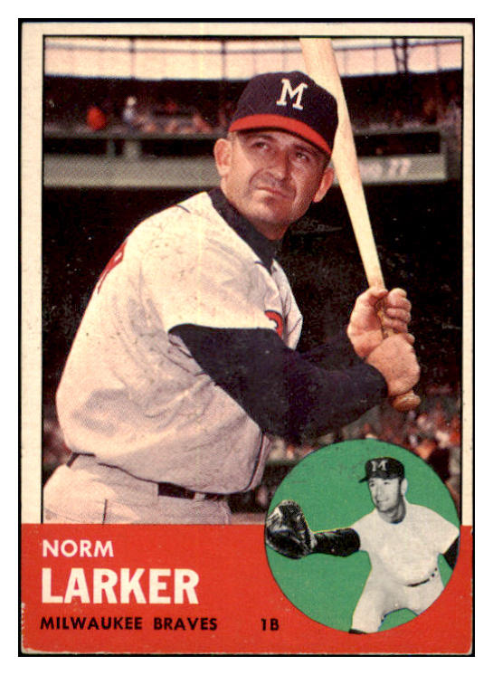 1963 Topps Baseball #536 Norm Larker Braves VG 467490