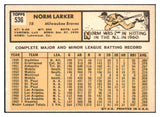 1963 Topps Baseball #536 Norm Larker Braves VG 467490