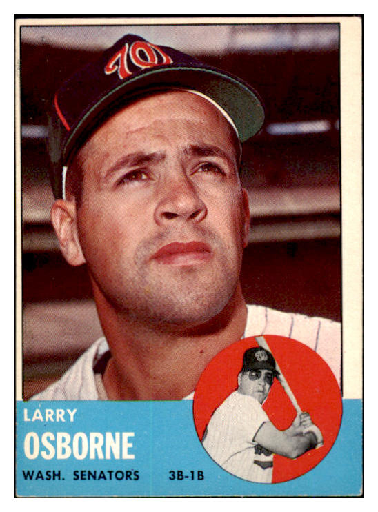 1963 Topps Baseball #514 Larry Osborne Senators VG-EX 467497