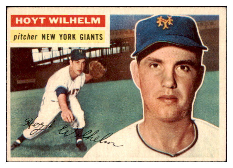 1956 Topps Baseball #307 Hoyt Wilhelm Giants EX 467502