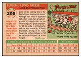 1955 Topps Baseball #205 Gene Freese Pirates VG-EX 467537