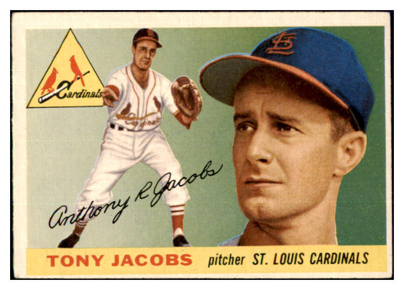 1955 Topps Baseball #183 Tony Jacobs Cardinals VG-EX 467540