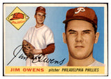 1955 Topps Baseball #202 Jim Owens Phillies VG-EX 467545