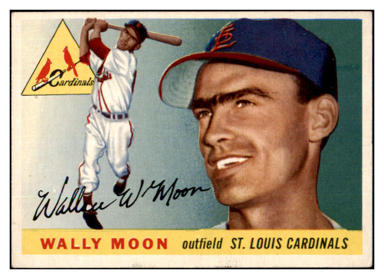 1955 Topps Baseball #067 Wally Moon Cardinals VG-EX 467549