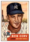 1953 Topps Baseball #210 Bob Cerv Yankees VG 467553