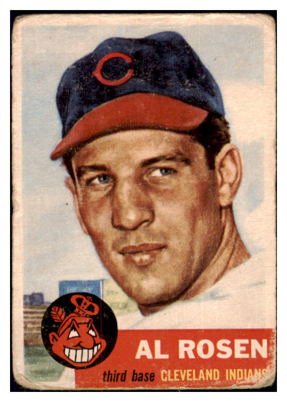 1953 Topps Baseball #135 Al Rosen Indians FR-GD 467554