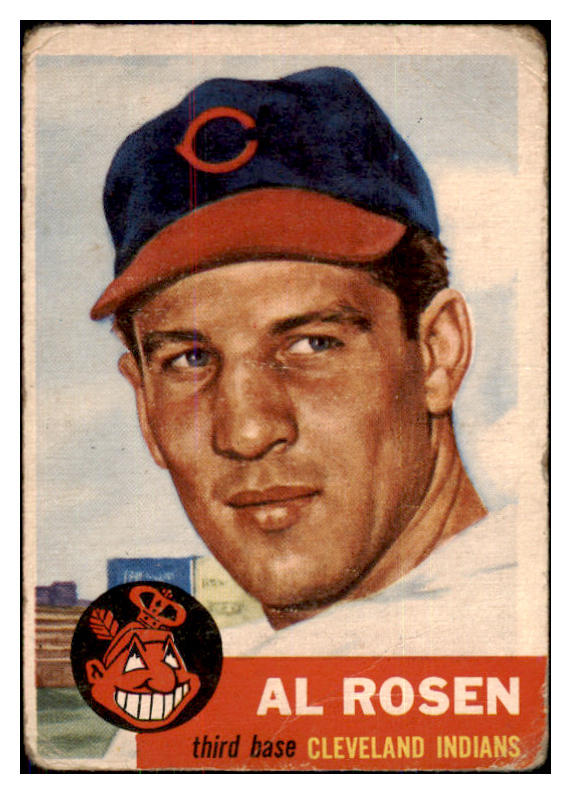 1953 Topps Baseball #135 Al Rosen Indians FR-GD 467555