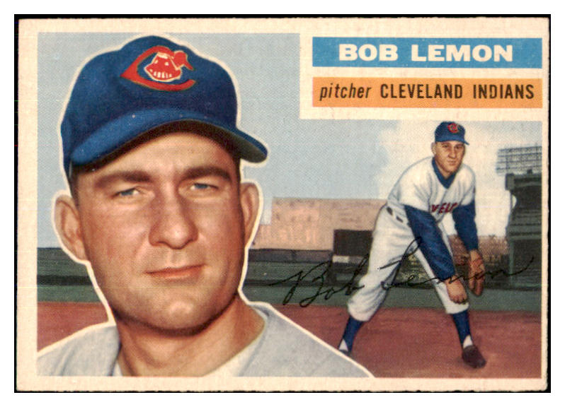 1956 Topps Baseball #255 Bob Lemon Indians EX 467560