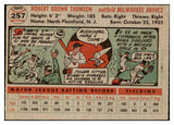 1956 Topps Baseball #257 Bobby Thomson Braves EX-MT 467574