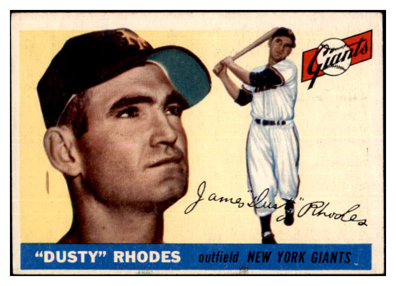 1955 Topps Baseball #001 Dusty Rhodes Giants VG-EX 467622