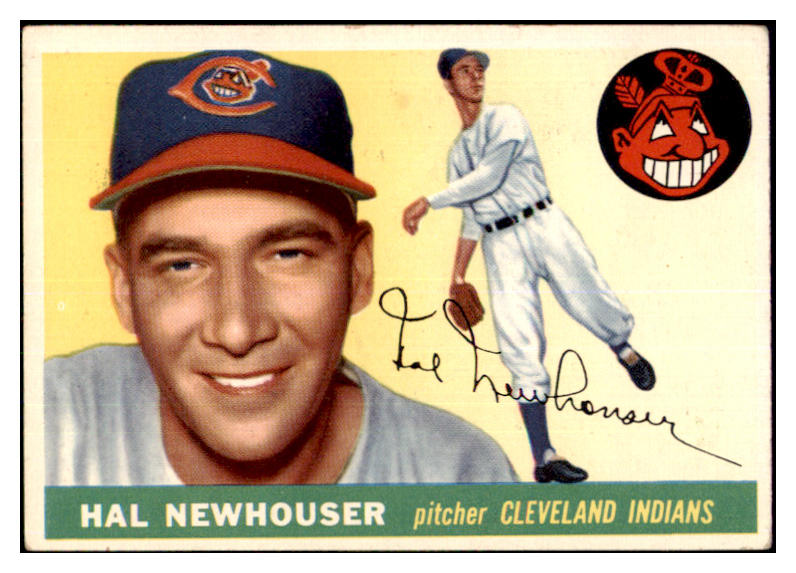 1955 Topps Baseball #024 Hal Newhouser Indians EX 467626