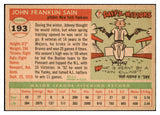 1955 Topps Baseball #193 Johnny Sain Yankees EX 467629