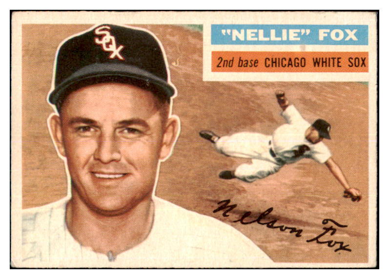 1956 Topps Baseball #118 Nellie Fox White Sox EX Gray 467635