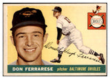 1955 Topps Baseball #185 Don Ferrarese Orioles EX 467643