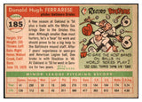 1955 Topps Baseball #185 Don Ferrarese Orioles EX 467643