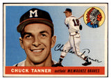 1955 Topps Baseball #161 Chuck Tanner Braves GD-VG 467657