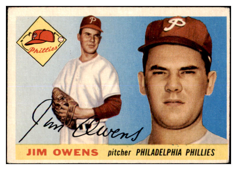 1955 Topps Baseball #202 Jim Owens Phillies VG 467667