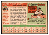 1955 Topps Baseball #202 Jim Owens Phillies VG 467667