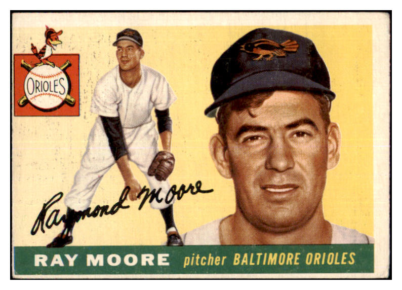 1955 Topps Baseball #208 Ray Moore Orioles VG 467668