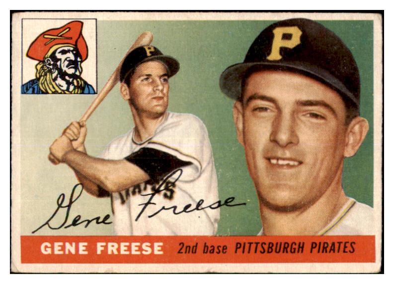 1955 Topps Baseball #205 Gene Freese Pirates VG 467675