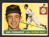 1955 Topps Baseball #185 Don Ferrarese Orioles VG 467679