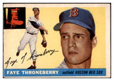 1955 Topps Baseball #163 Faye Throneberry Red Sox VG 467680