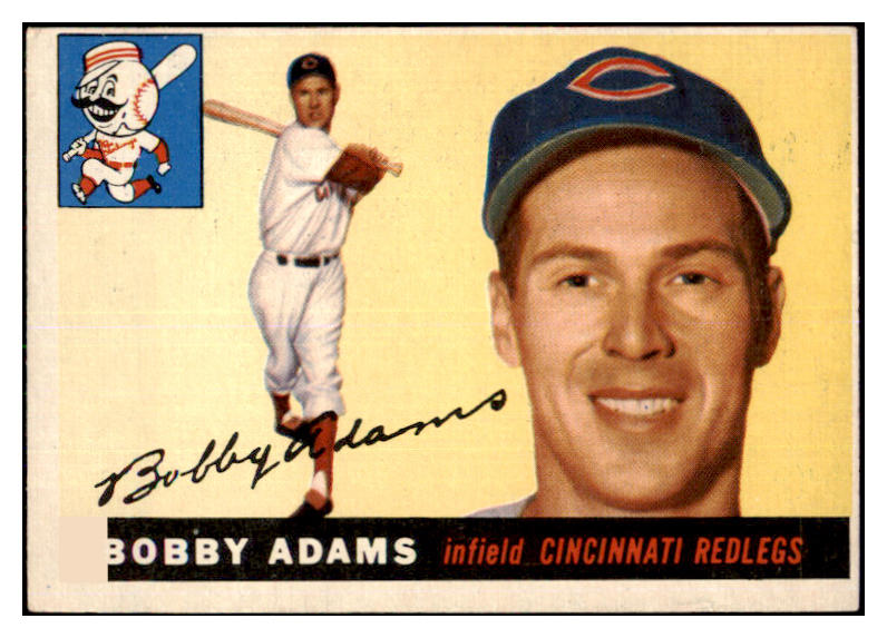 1955 Topps Baseball #178 Bobby Adams Reds VG-EX 467689