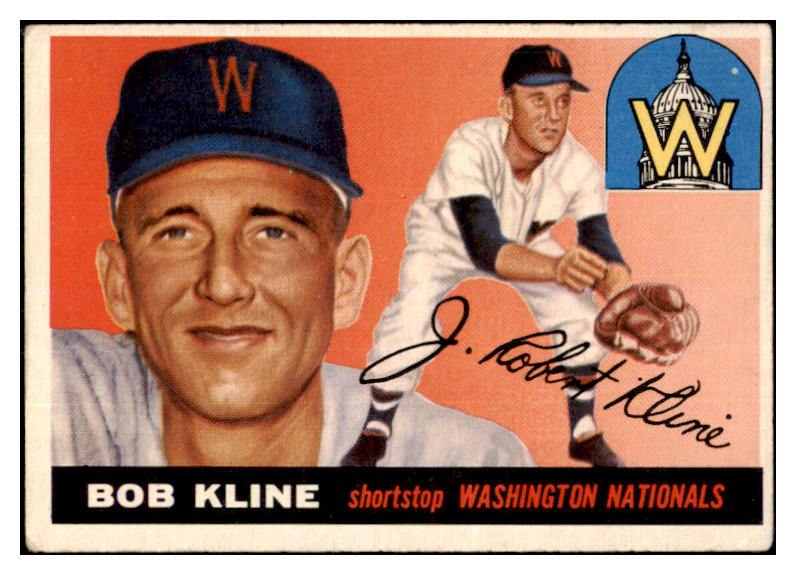1955 Topps Baseball #173 Bob Kline Senators VG-EX 467696