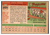 1955 Topps Baseball #205 Gene Freese Pirates VG-EX 467702