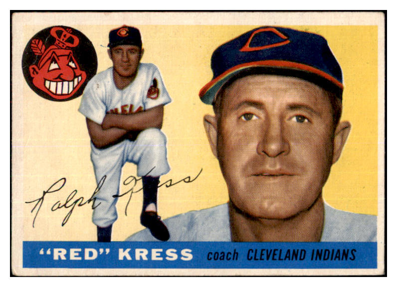 1955 Topps Baseball #151 Ralph Kress Indians VG 467706