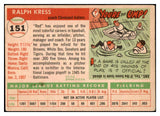 1955 Topps Baseball #151 Ralph Kress Indians VG 467706