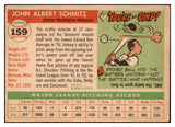 1955 Topps Baseball #159 Johnny Schmitz Senators VG 467707