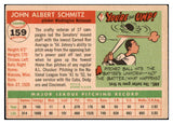 1955 Topps Baseball #159 Johnny Schmitz Senators VG 467709