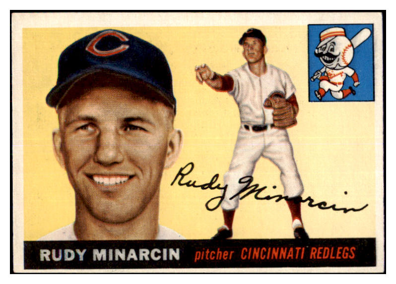 1955 Topps Baseball #174 Rudy Minarcin Reds EX 467724