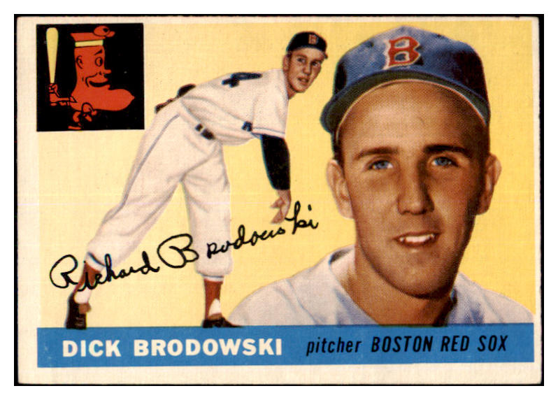 1955 Topps Baseball #171 Dick Brodowski Red Sox EX 467725