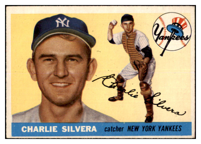 1955 Topps Baseball #188 Charlie Silvera Yankees EX 467726