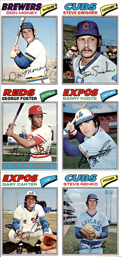1977 Topps Dynamite Panel #079 Gary Carter George Foster 467800