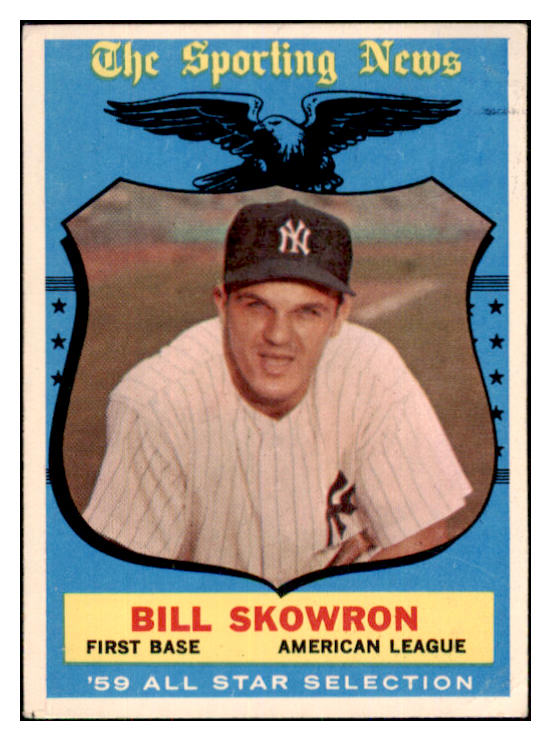 1959 Topps Baseball #554 Bill Skowron A.S. Yankees VG-EX 467967