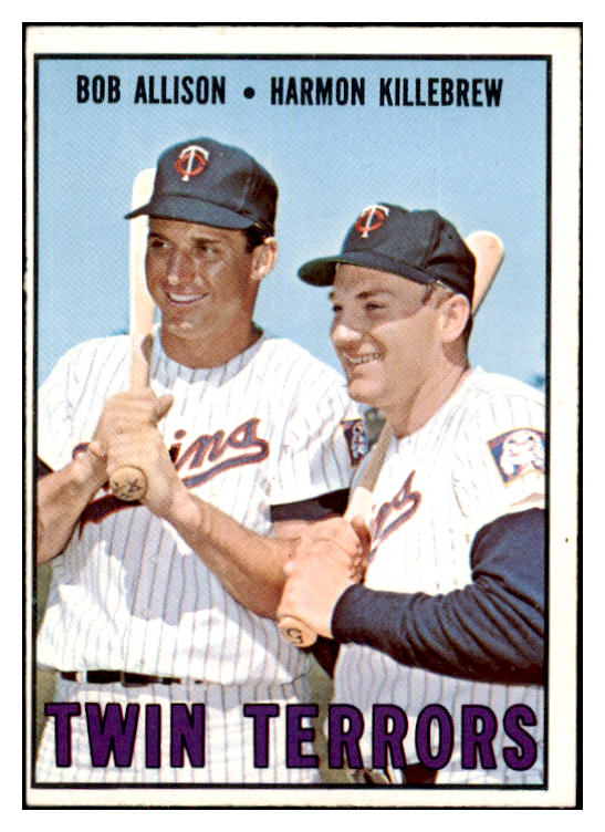 1967 Topps Baseball #334 Harmon Killebrew Bob Allison EX-MT oc 467982