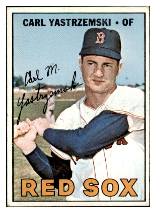 1967 Topps Baseball #355 Carl Yastrzemski Red Sox VG-EX 467983