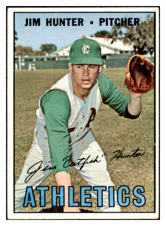 1967 Topps Baseball #369 Catfish Hunter A's GD-VG 467984