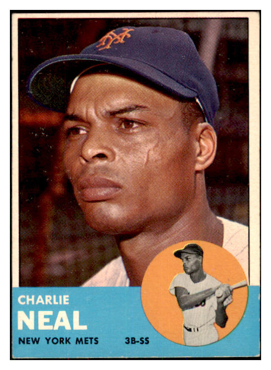1963 Topps Baseball #511 Charlie Neal Mets EX-MT 468001