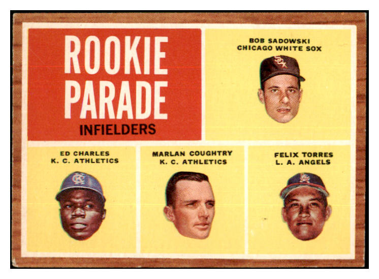 1962 Topps Baseball #595 Ed Charles A's EX+/EX-MT 468005