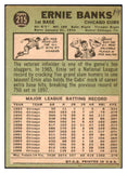 1967 Topps Baseball #215 Ernie Banks Cubs GD-VG ink back 468009