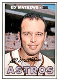 1967 Topps Baseball #166 Eddie Mathews Astros EX-MT 468013