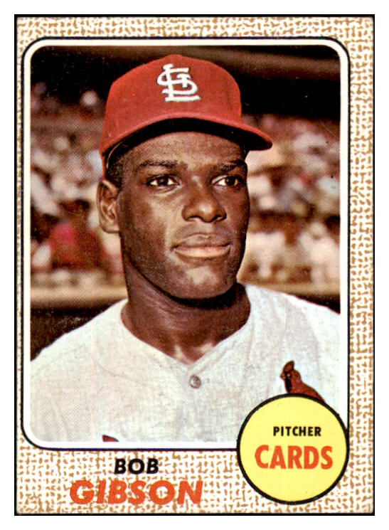 1968 Topps Baseball #100 Bob Gibson Cardinals EX-MT oc 468026