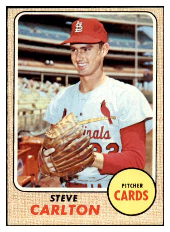 1968 Topps Baseball #408 Steve Carlton Cardinals EX-MT 468042