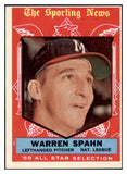 1959 Topps Baseball #571 Warren Spahn A.S. Braves NR-MT oc 468051