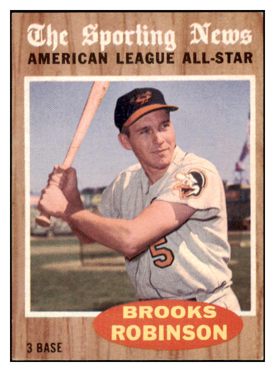 1962 Topps Baseball #468 Brooks Robinson A.S. Orioles EX-MT 468078