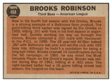 1962 Topps Baseball #468 Brooks Robinson A.S. Orioles EX-MT 468078